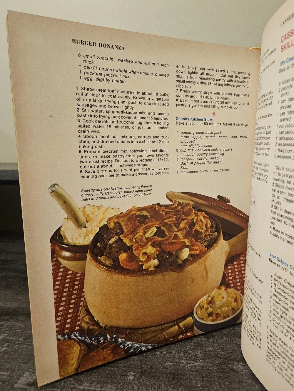 Vintage 1972 Family Circle Illustrated Library of Cooking Volume 3 Hardcover